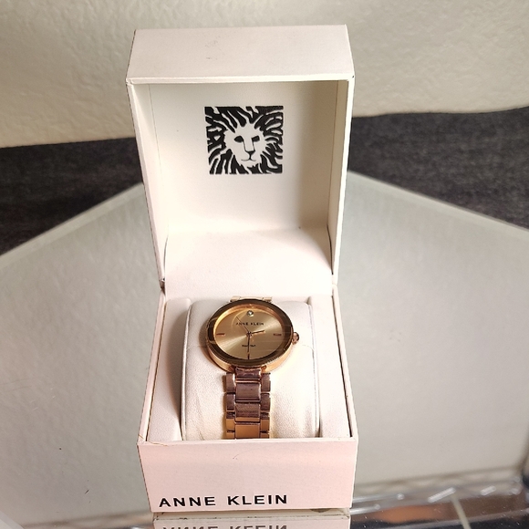Anne Klein Gold-Tone Bracelet Watch - Picture 1 of 3